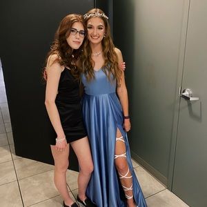 Blue prom dress